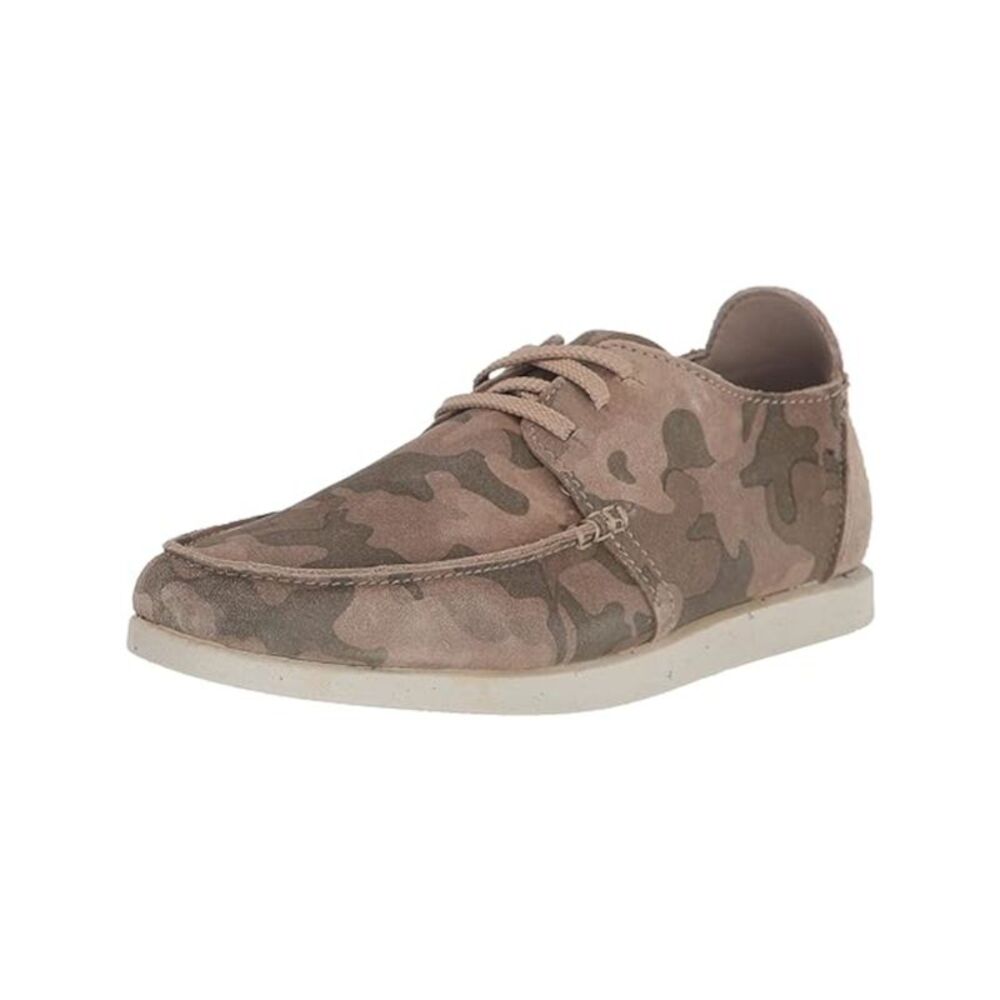 CLARKS COLLECTION Mens Beige Removable Insole Round Toe Leather Sneakers 7 M